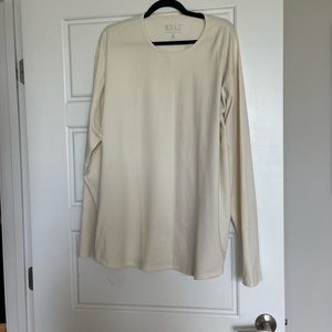Cream BYLT basics 2XL long sleeve